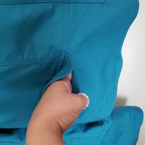 Lafayette 148 blue jacket, military style, spring fall jacket, women's size 12 - Picture 9 of 15